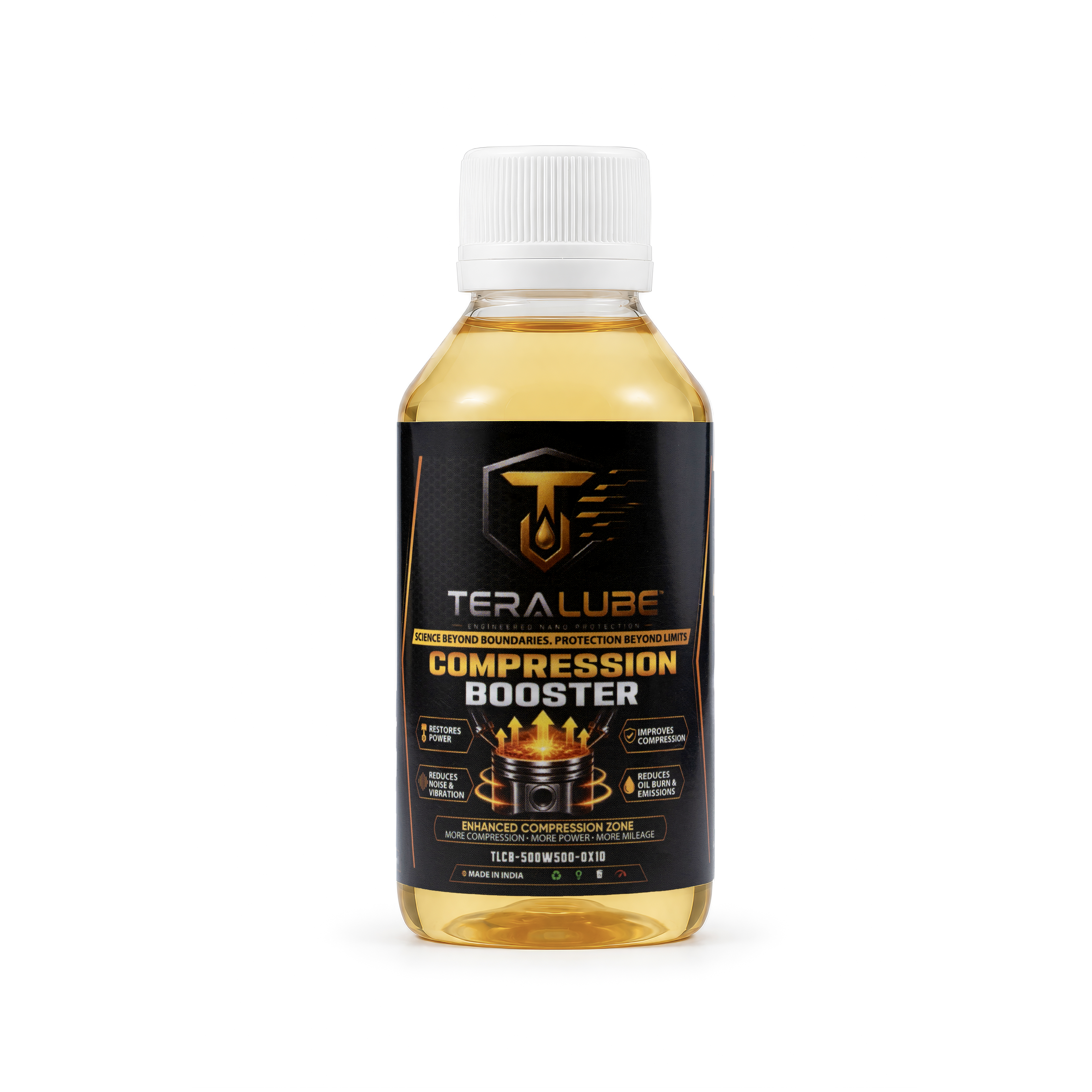 Teralube 100ml + Compression Booster 2 x 100ml – High-Power Triple Pack for Cars, SUv (Up to 1500cc) with High Oil Consumption – Max Performance, Max Efficiency
