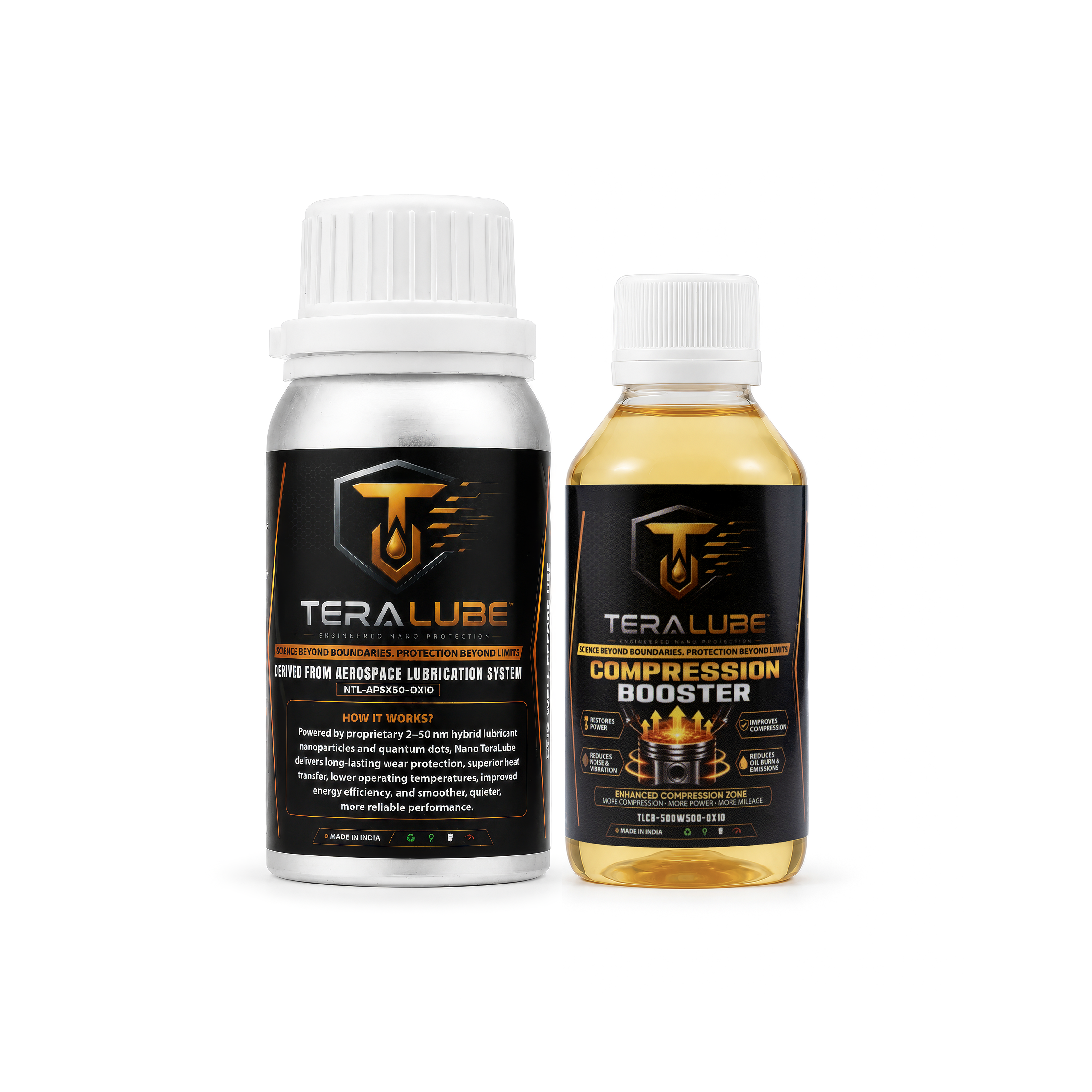 Teralube 100ml + Compression Booster 100ml Combo – Enhance Low Pickup for Hybrid,Petrol,Diesel,LPG&CNG Engines of Cars, SUVs & MPVs Up to 1500cc)