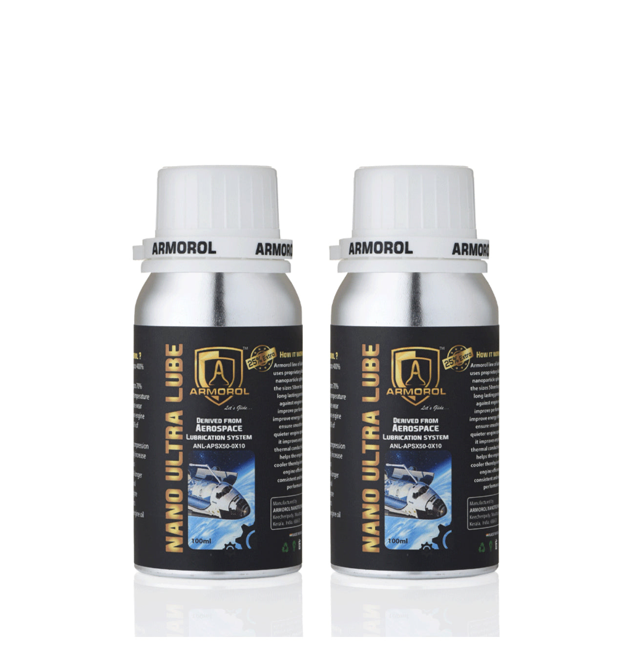 Nano Tera Lube 100ml (Pack of 2 ) for All Hybrid,Petrol,Diesel,LPG&CNG Cars above 3000cc