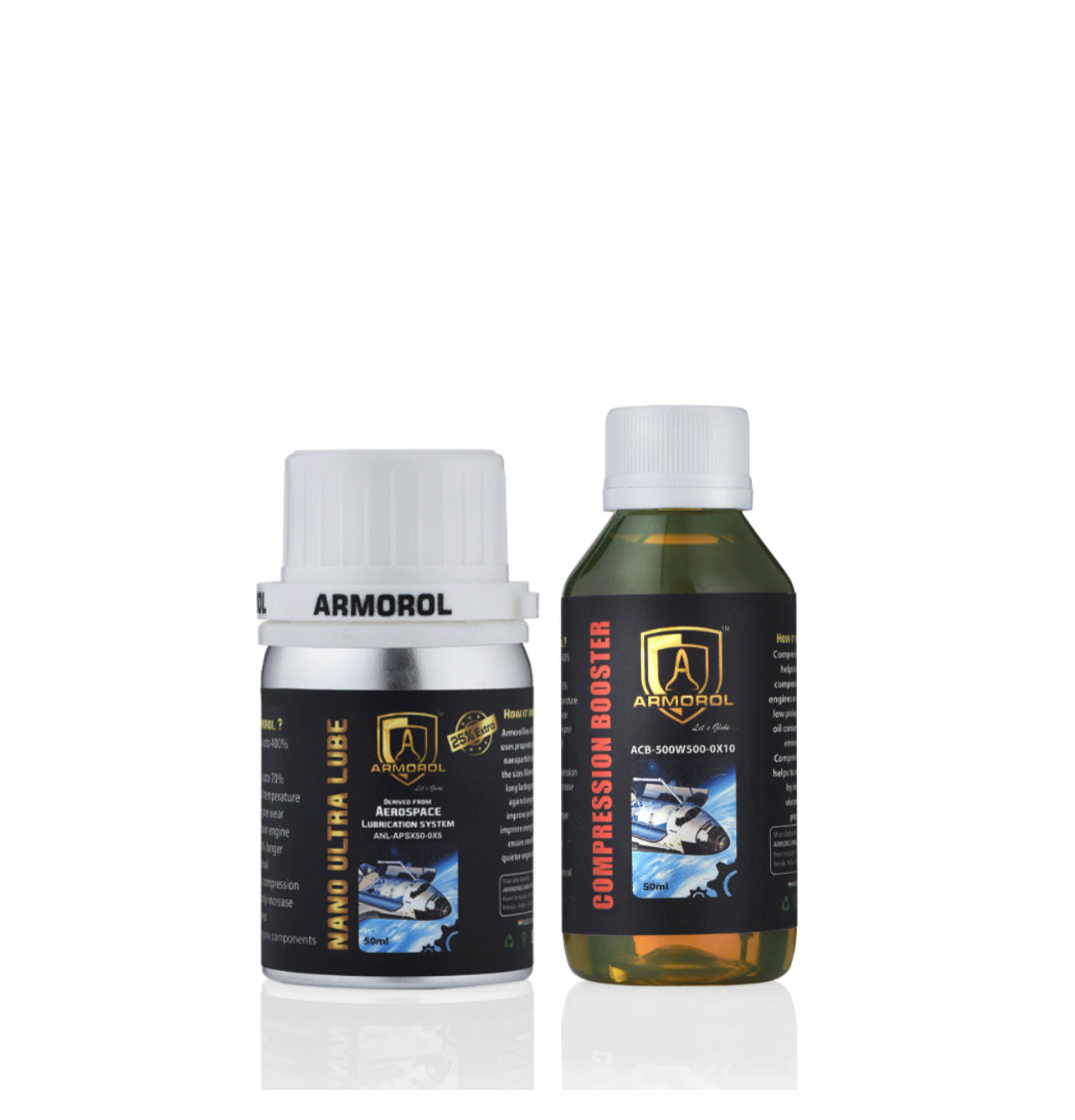 Nano Tera Lube 50ml + Compression Booster 100ml Combo – Boost Performance for Low Pickup Bikes/Scooters (Up to 350cc)